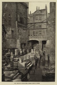 De Recentelijk Opgegraven Romeinse Bad in Bath door English School